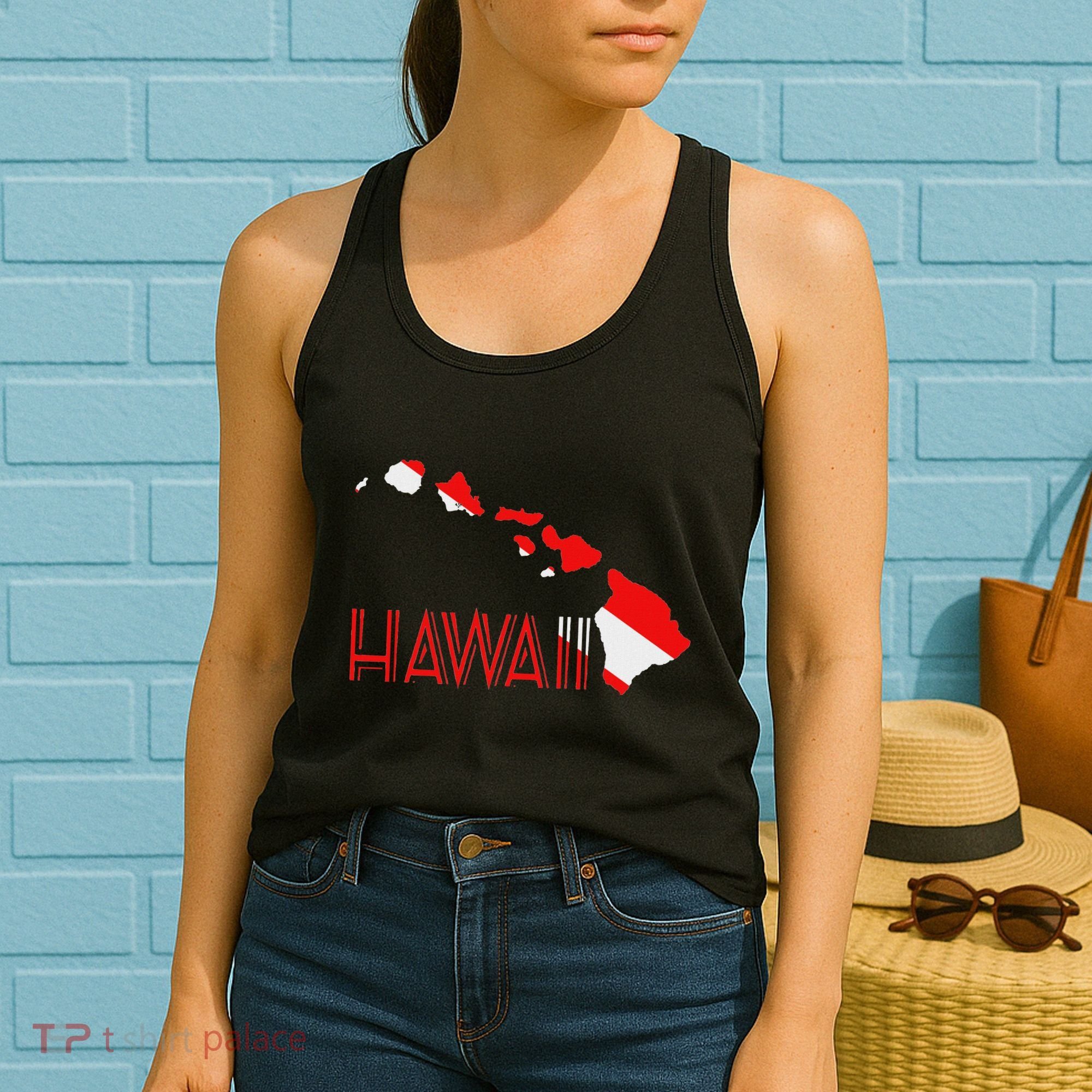 Scuba Dive Hawaii Scuba Diving Flag Women's Tank Top