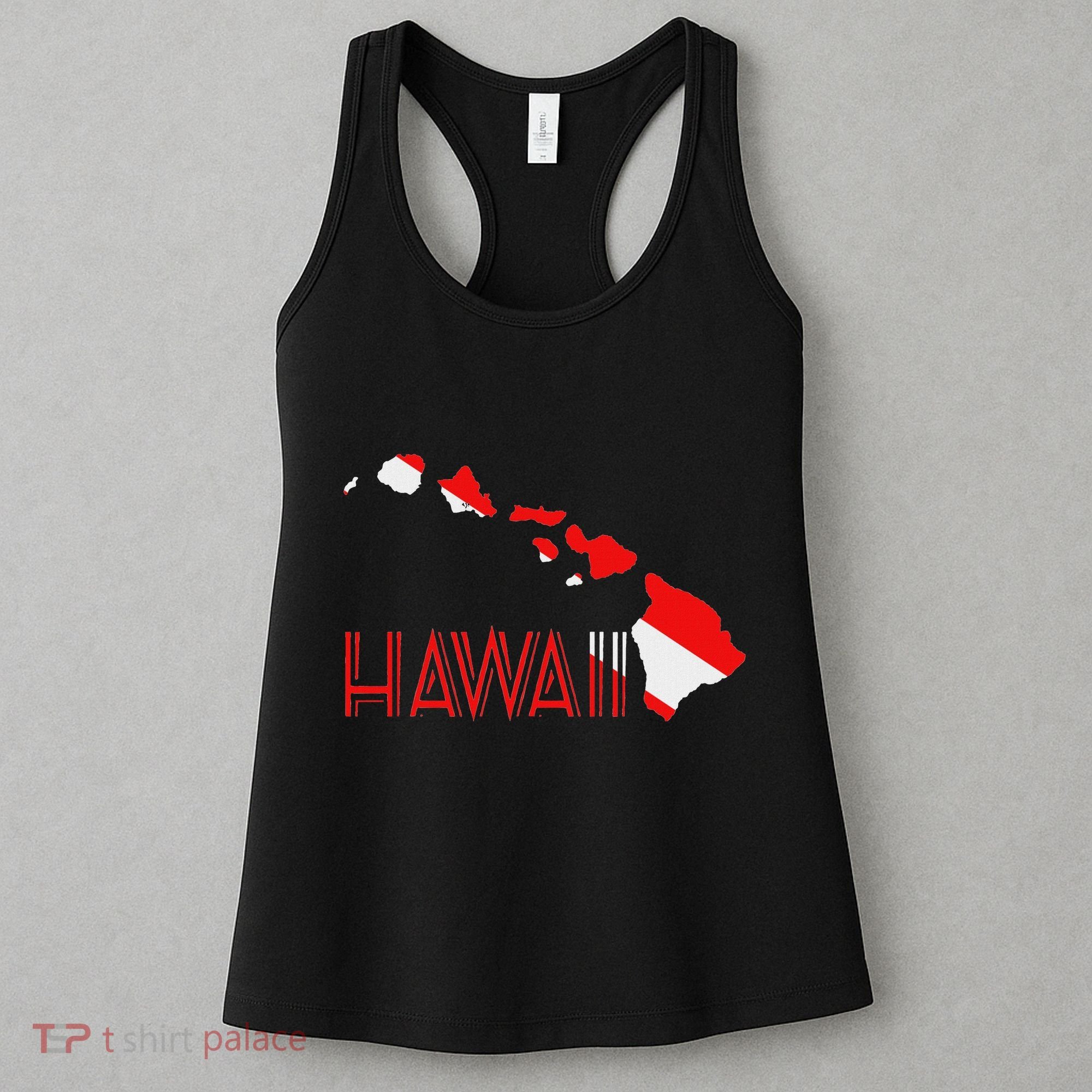 Scuba Dive Hawaii Scuba Diving Flag Women's Tank Top