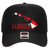 Scuba Dive Hawaii Scuba Diving Flag Hat thumb 0