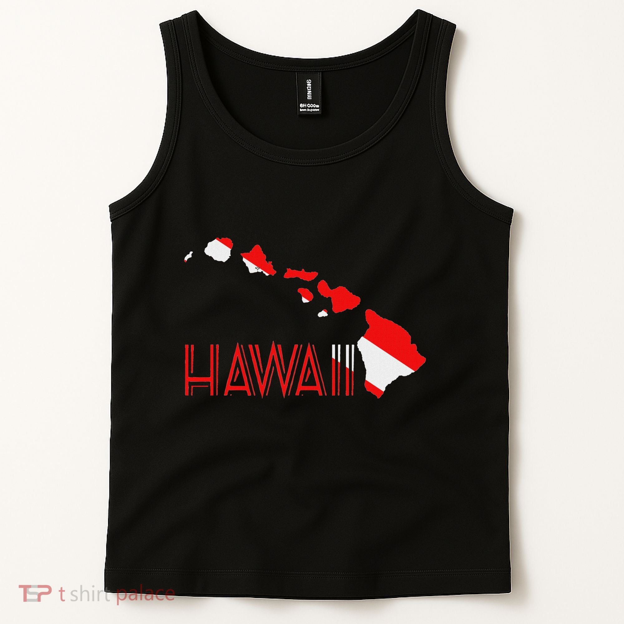 Scuba Dive Hawaii Scuba Diving Flag Tank Top