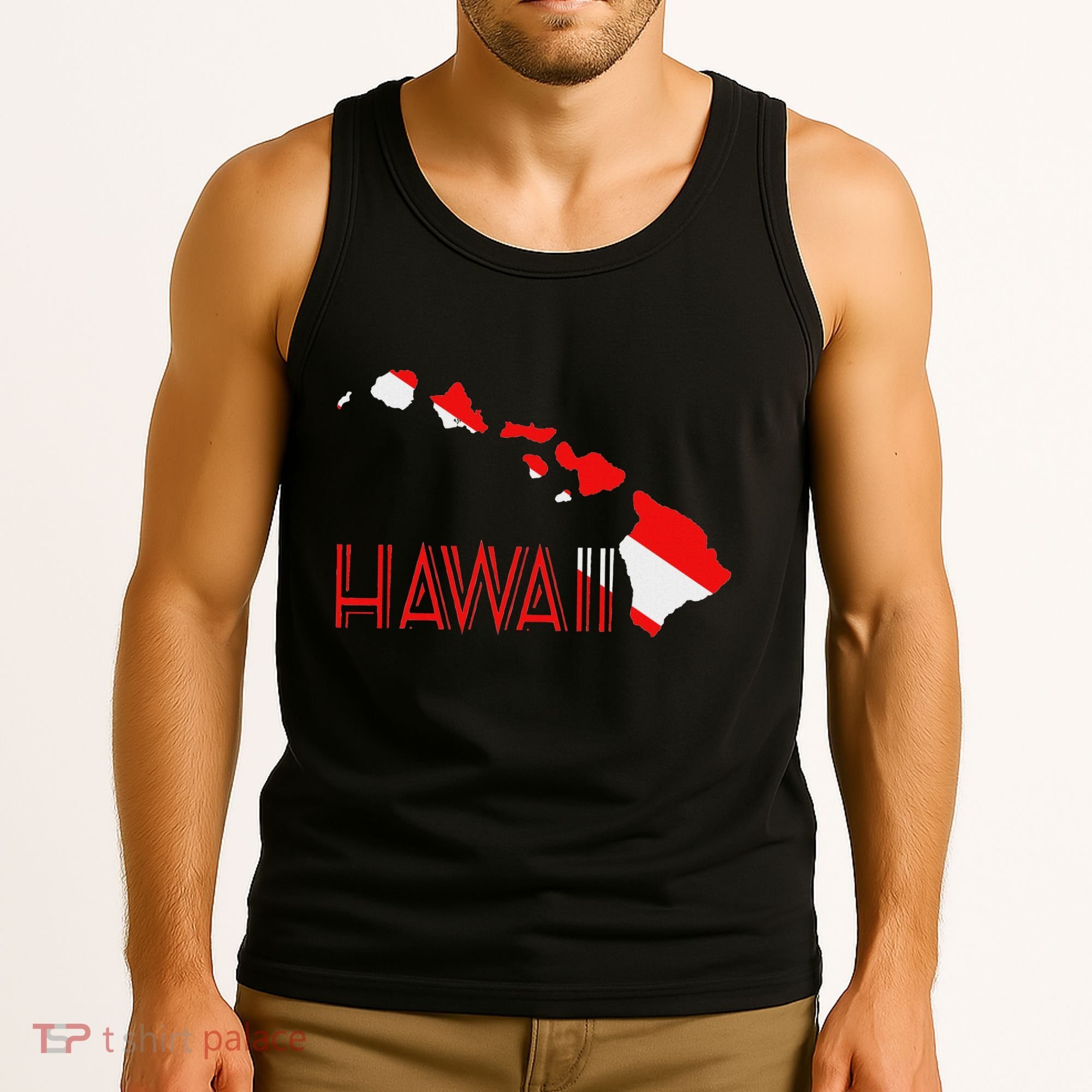 Scuba Dive Hawaii Scuba Diving Flag Tank Top