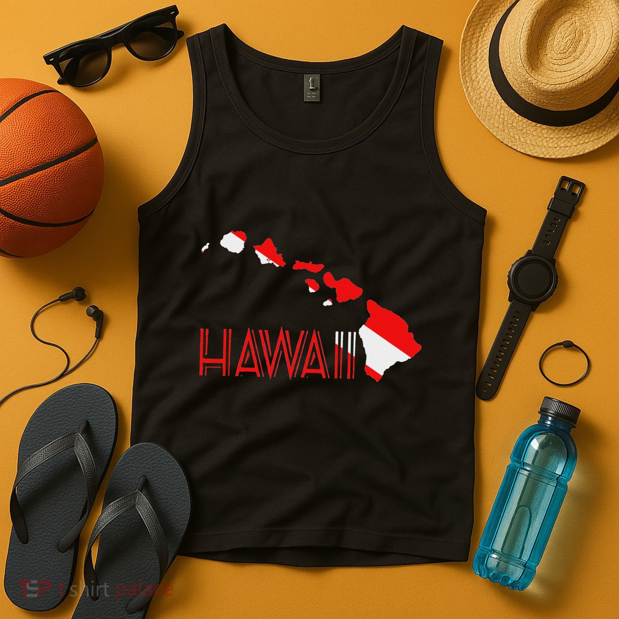 Scuba Dive Hawaii Scuba Diving Flag Tank Top