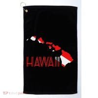 Scuba Dive Hawaii Scuba Diving Flag Golf Towel thumb 0
