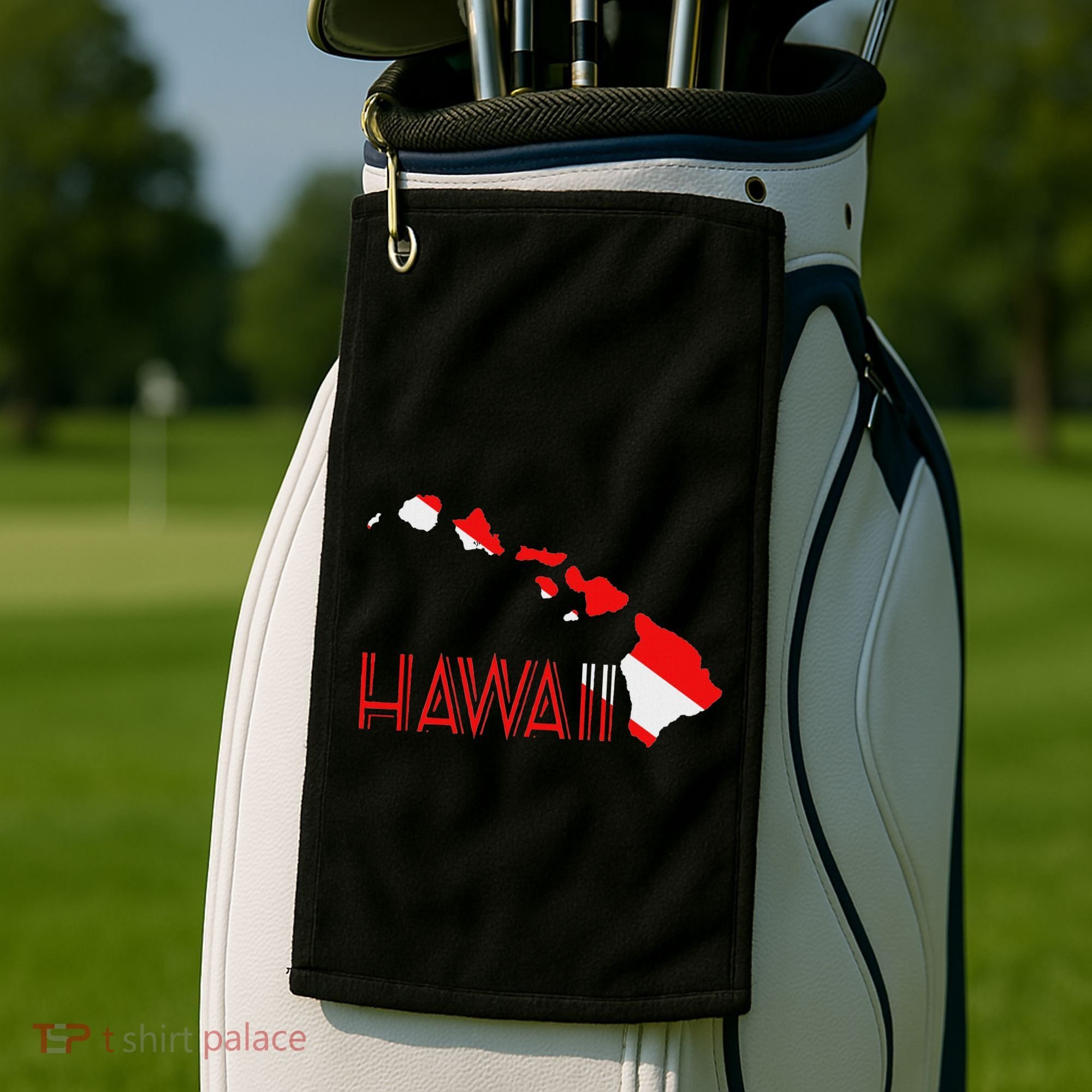 Scuba Dive Hawaii Scuba Diving Flag Golf Towel