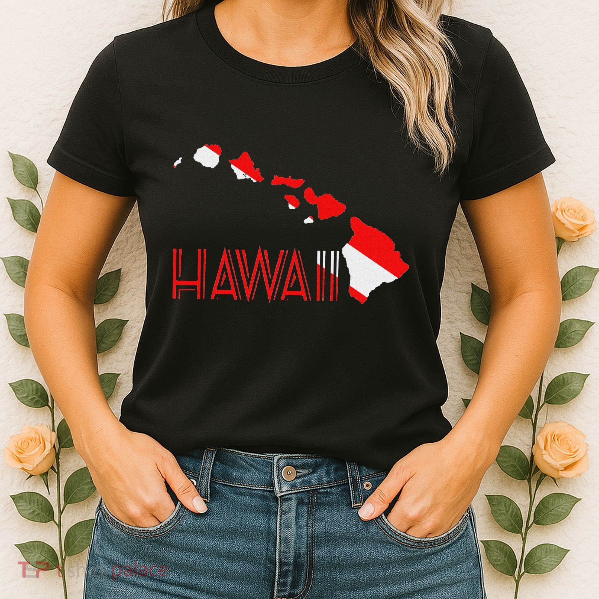 Scuba Dive Hawaii Scuba Diving Flag Women's T-Shirt