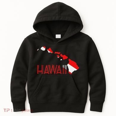 Scuba Dive Hawaii Scuba Diving Flag Kids Hoodie