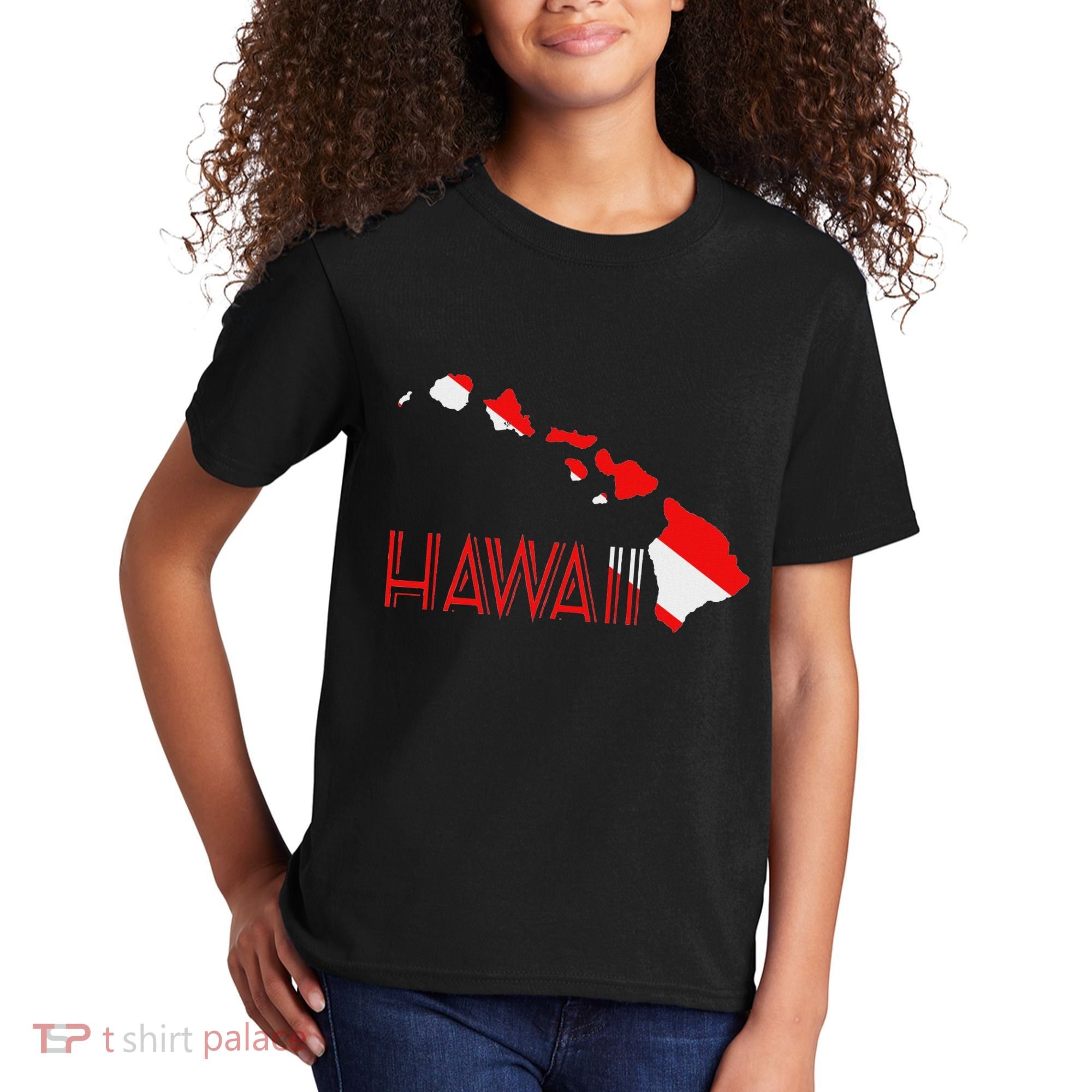 Scuba Dive Hawaii Scuba Diving Flag Kids T-Shirt