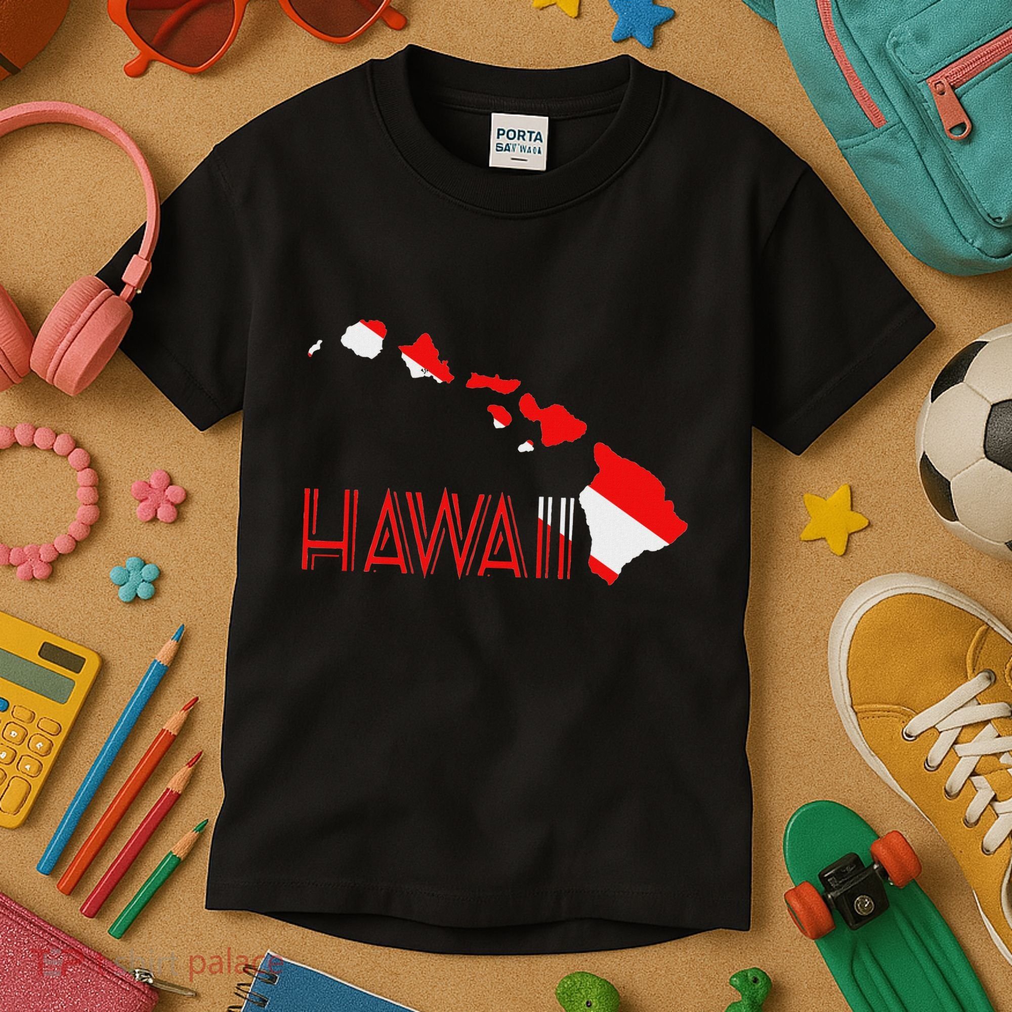Scuba Dive Hawaii Scuba Diving Flag Kids T-Shirt