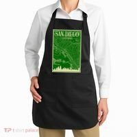 San Diego Hand Drawn Skyline Map Apron thumb 2