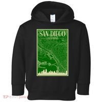 San Diego Hand Drawn Skyline Map Toddler Hoodie thumb 0