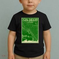 San Diego Hand Drawn Skyline Map Toddler T-Shirt thumb 2