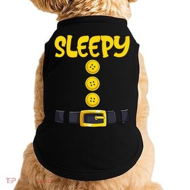 Sleepy Dwarf Halloween Costume Funny Gift Idea Sleepy Dwarf Doggie Tank