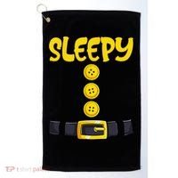 Sleepy Dwarf Halloween Costume Funny Gift Idea Sleepy Dwarf Golf Towel thumb 0