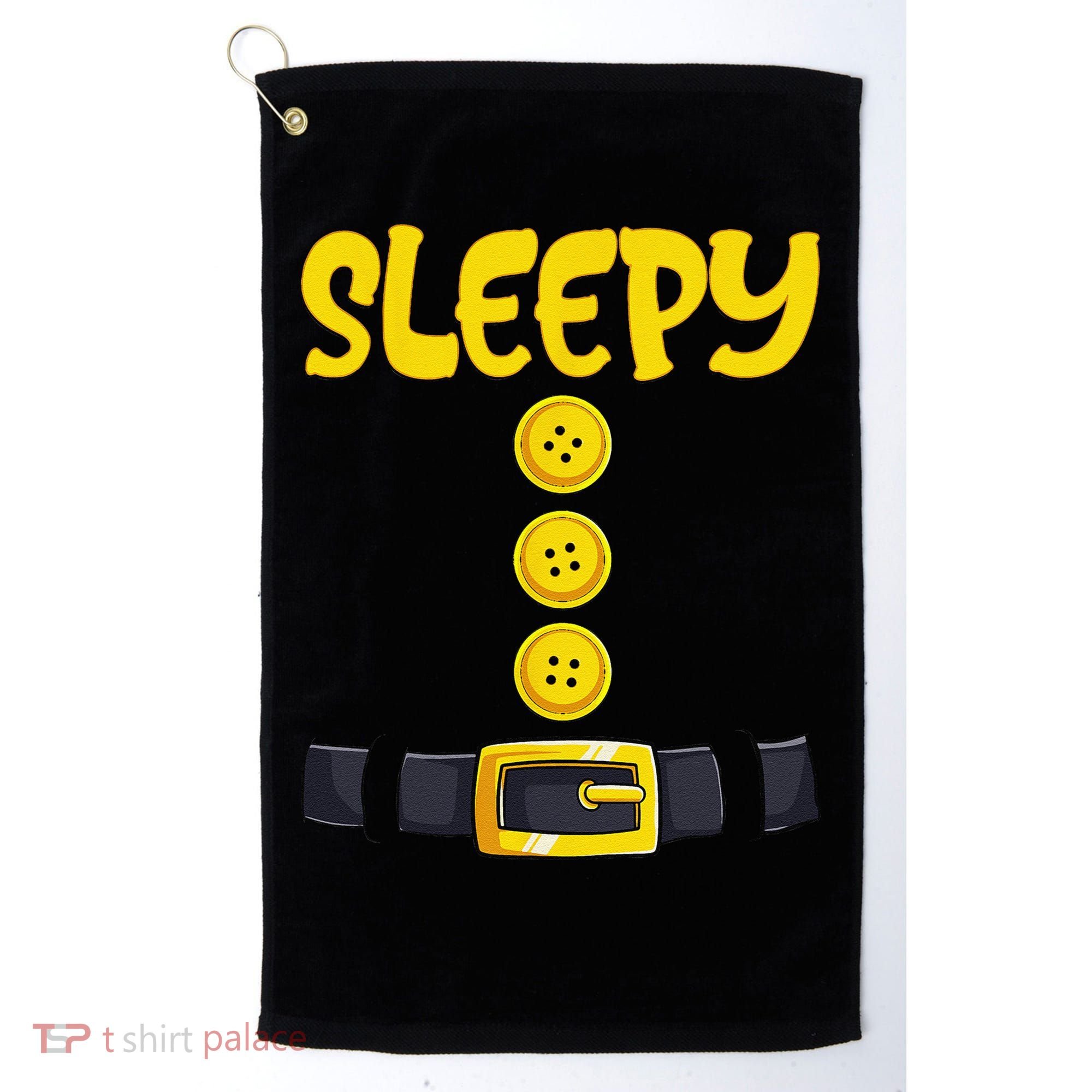 Sleepy Dwarf Halloween Costume Funny Gift Idea Sleepy Dwarf Golf Towel
