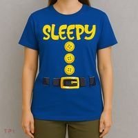 Sleepy Dwarf Halloween Costume Funny Gift Idea Sleepy Dwarf T-Shirt thumb 4