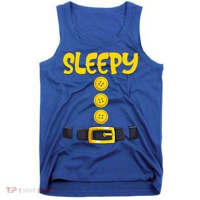 Sleepy Dwarf Halloween Costume Funny Gift Idea Sleepy Dwarf Tank Top