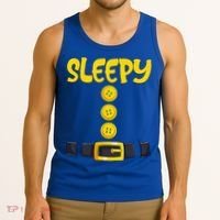Sleepy Dwarf Halloween Costume Funny Gift Idea Sleepy Dwarf Tank Top thumb 3