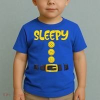 Sleepy Dwarf Halloween Costume Funny Gift Idea Sleepy Dwarf Toddler T-Shirt thumb 2