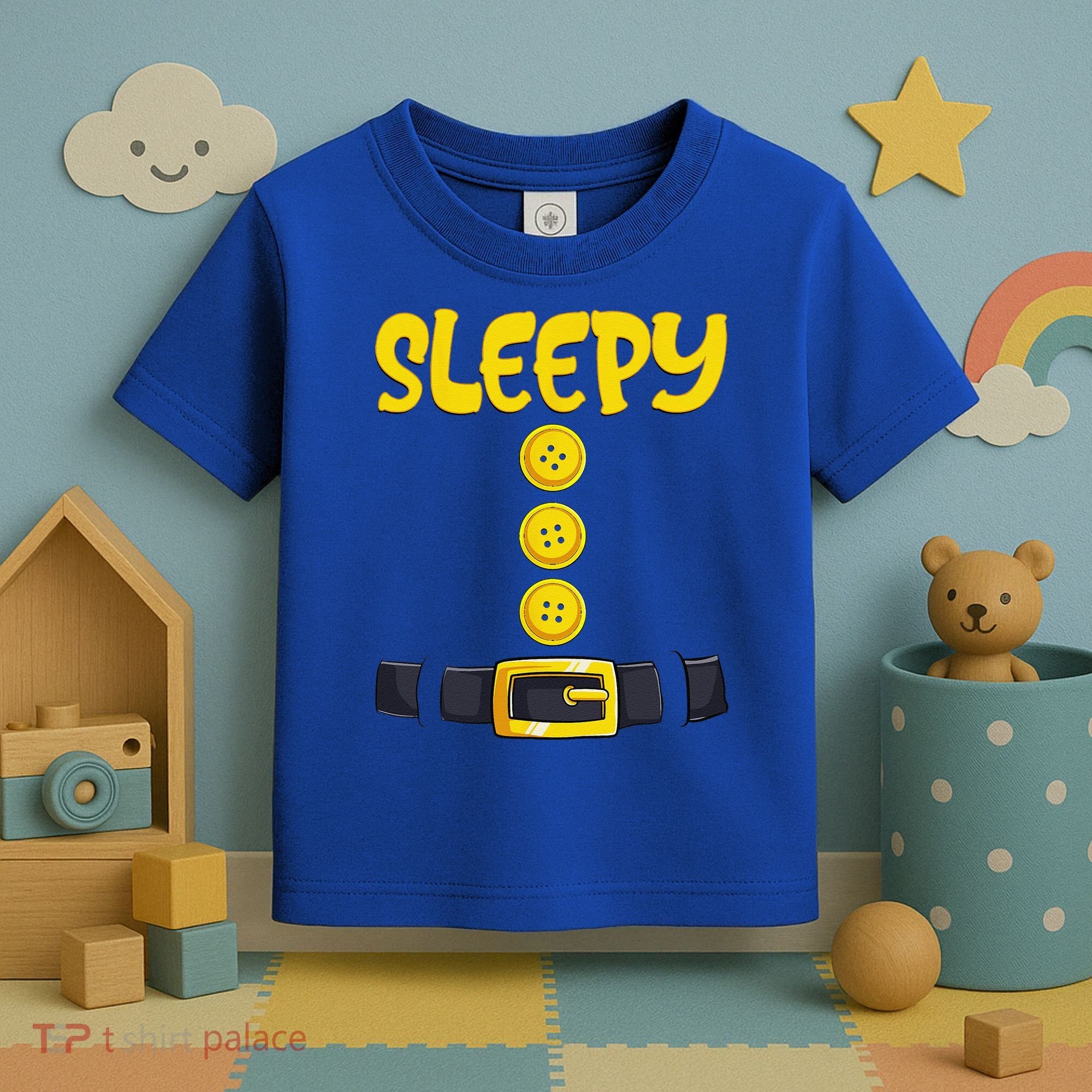 Sleepy Dwarf Halloween Costume Funny Gift Idea Sleepy Dwarf Toddler T-Shirt