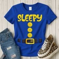 Sleepy Dwarf Halloween Costume Funny Gift Idea Sleepy Dwarf Women's T-Shirt thumb 3