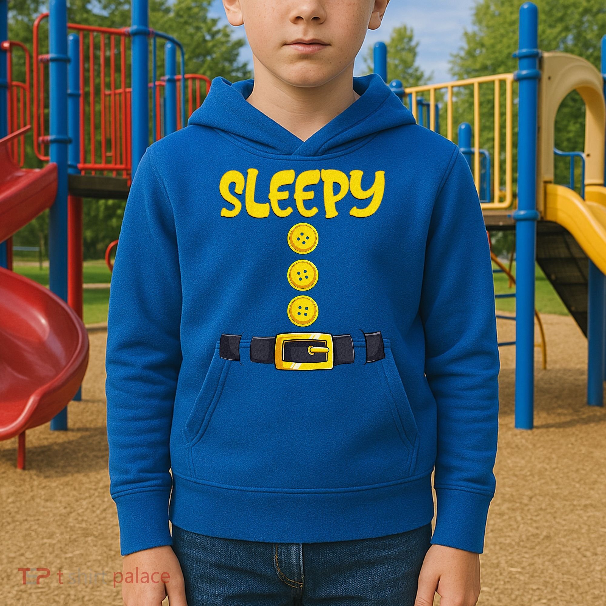 Sleepy Dwarf Halloween Costume Funny Gift Idea Sleepy Dwarf Kids Hoodie