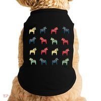 Swedish Dala Horses Dalecarlian Doggie Tank thumb 0