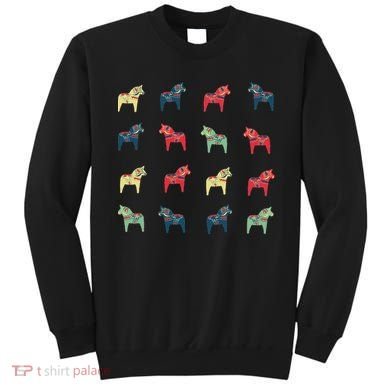 Swedish Dala Horses Dalecarlian Sweatshirt