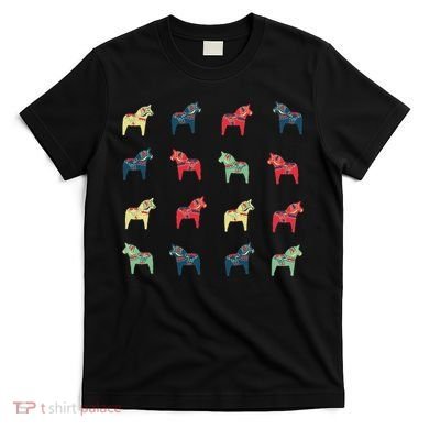 Swedish Dala Horses Dalecarlian T-Shirt