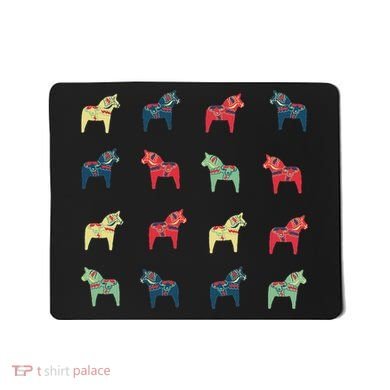 Swedish Dala Horses Dalecarlian Mousepad