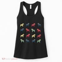 Swedish Dala Horses Dalecarlian Women's Tank Top thumb 0