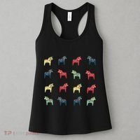 Swedish Dala Horses Dalecarlian Women's Tank Top thumb 3