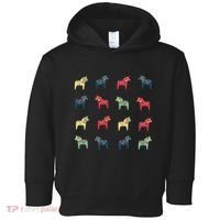 Swedish Dala Horses Dalecarlian Toddler Hoodie thumb 0
