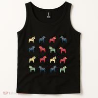 Swedish Dala Horses Dalecarlian Tank Top thumb 2