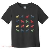 Swedish Dala Horses Dalecarlian Toddler T-Shirt thumb 0