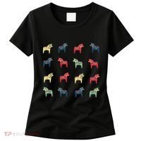 Swedish Dala Horses Dalecarlian Women's T-Shirt thumb 0