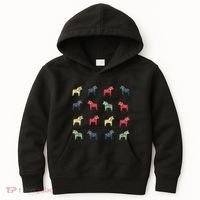 Swedish Dala Horses Dalecarlian Kids Hoodie thumb 0