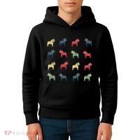 Swedish Dala Horses Dalecarlian Kids Hoodie thumb 4
