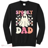 Spooky Dad Halloween Ghost Costume Retro Groovy Sweatshirt thumb 0