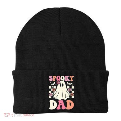 Spooky Dad Halloween Ghost Costume Retro Groovy Beanie
