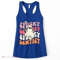 Spooky Dentist Halloween Costume Trick Or Teeth Dental Squad Gift Women's Tank Top thumb 0