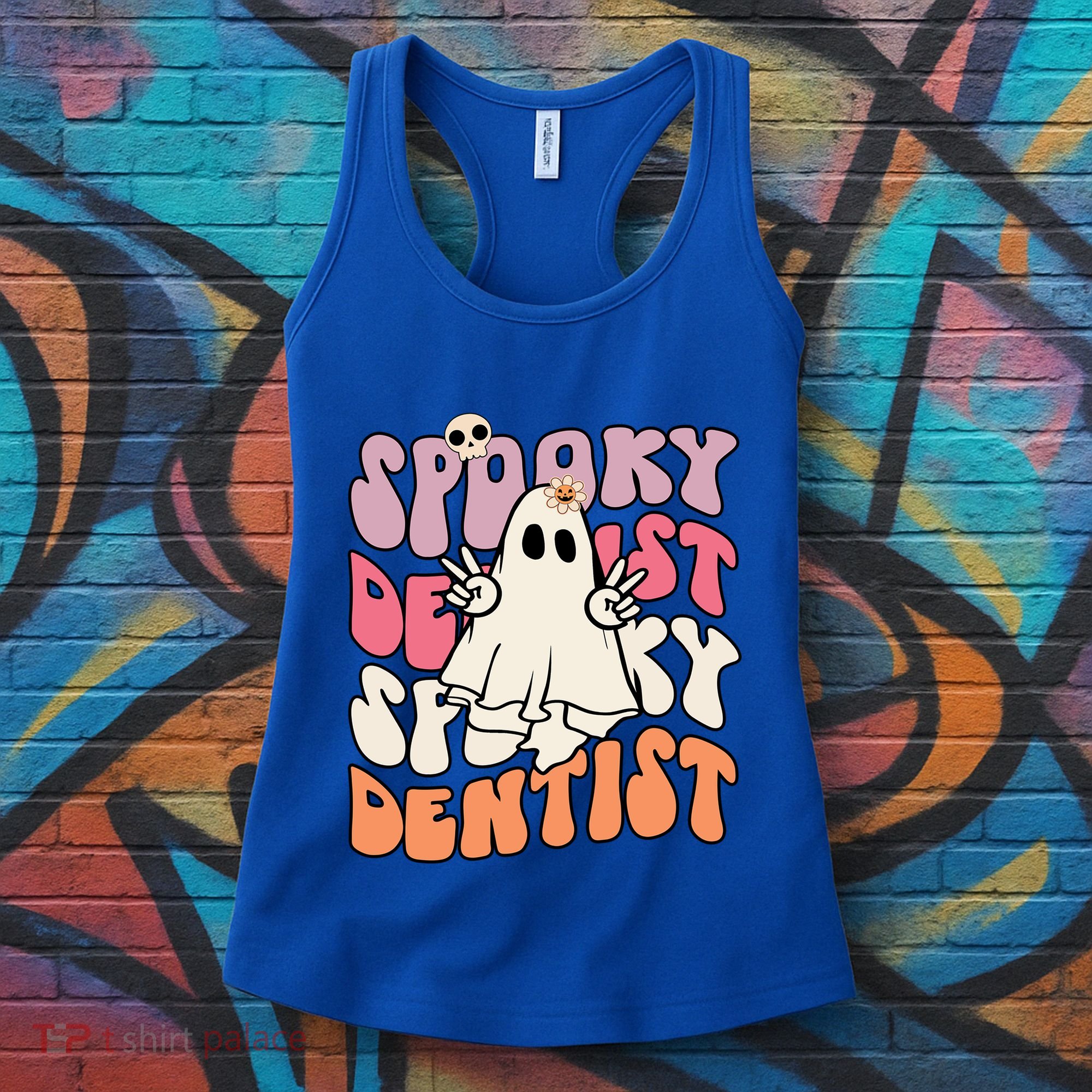 Spooky Dentist Halloween Costume Trick Or Teeth Dental Squad Gift Women's Tank Top