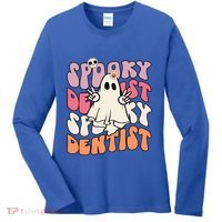 Spooky Dentist Halloween Costume Trick Or Teeth Dental Squad Gift Women's Long Sleeve Shirt thumb 0