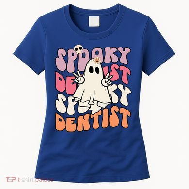 Spooky Dentist Halloween Costume Trick Or Teeth Dental Squad Gift Women's T-Shirt