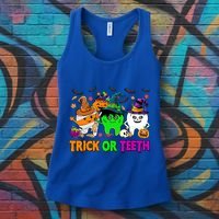Spooky Dentist Halloween Trick Or Teeth Dental Assistant Cute Gift Women's Tank Top thumb 3