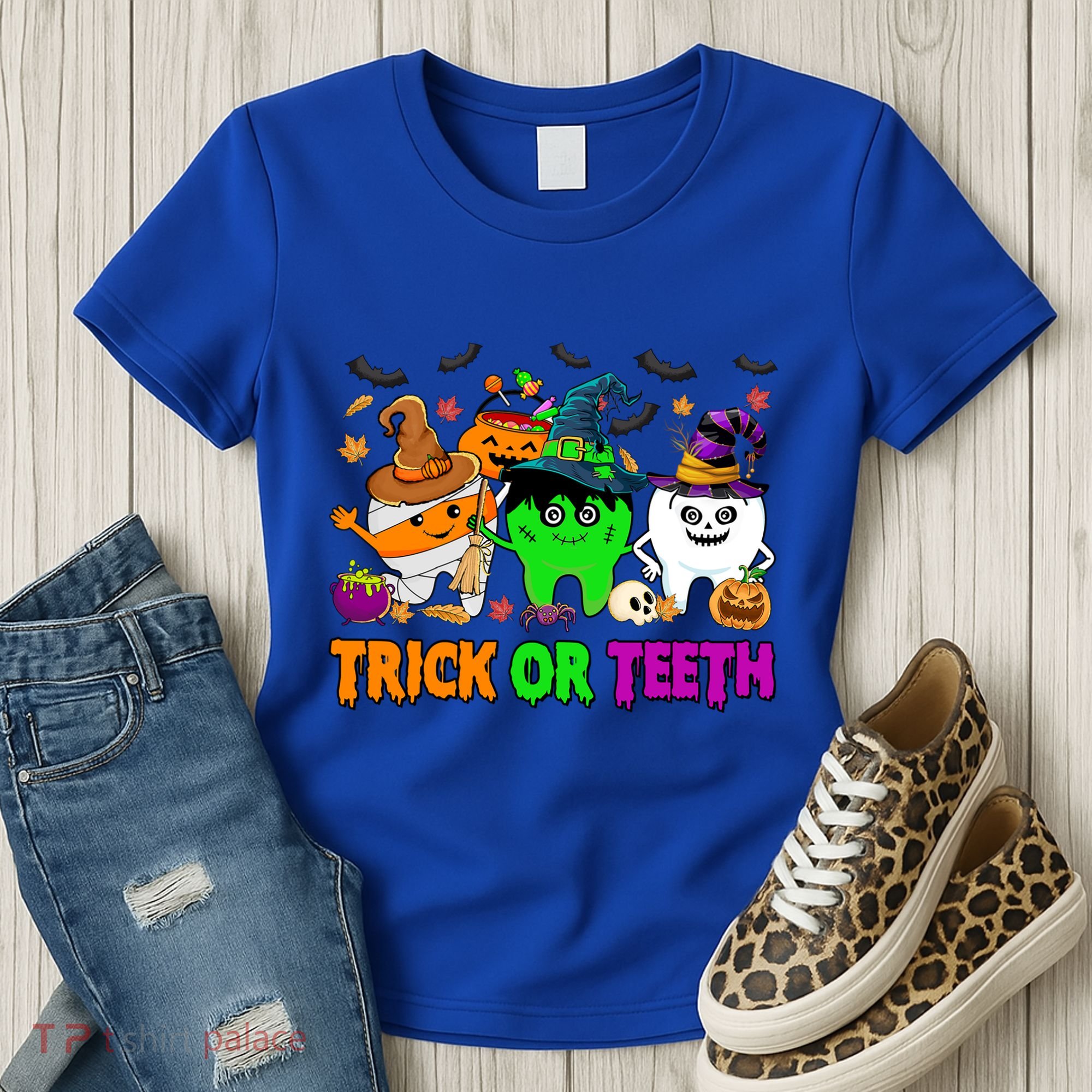 Spooky Dentist Halloween Trick Or Teeth Dental Assistant Cute Gift Women's T-Shirt