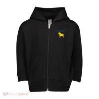 Swedish Dala Horse Midsommar Heart Sverige Toddler Zip Fleece Hoodie thumb 0