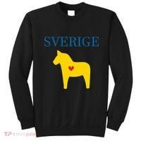 Swedish Dala Horse Midsommar Heart Sverige Sweatshirt thumb 0