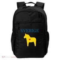 Swedish Dala Horse Midsommar Heart Sverige Backpack thumb 0