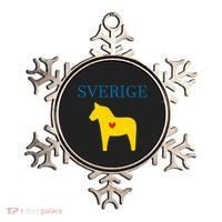 Swedish Dala Horse Midsommar Heart Sverige Ornament thumb 0