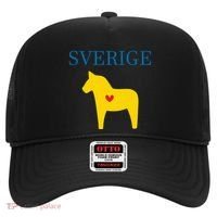 Swedish Dala Horse Midsommar Heart Sverige Hat thumb 0